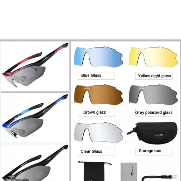 Rockbros Polarized Sports Sunglasses UV Protection Cycling Glasses Outdoor - Picture 8 of 9